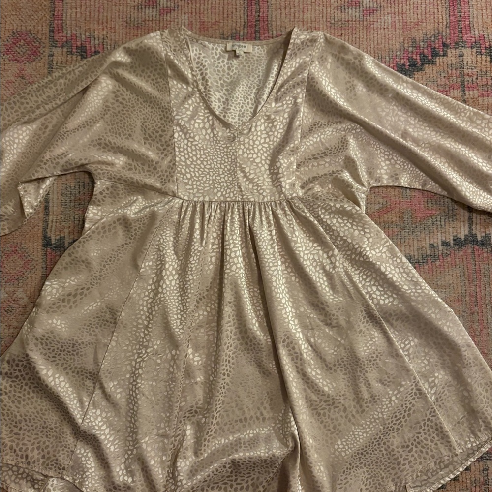 Umgee Cream Textured Dress